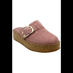 Skechers Women's On Parade Rosy Rise Vegan Suede Clogs Rose - Medium